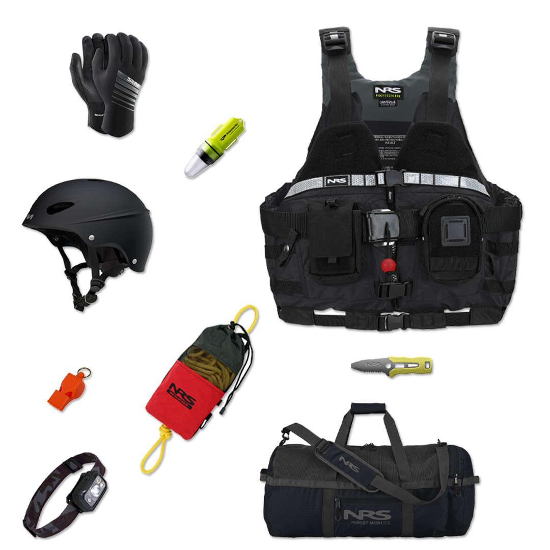 "Swiftwater Rescue OPS" Water Rescue Kit - Black