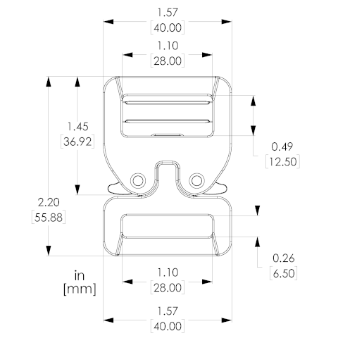 9242 9242 QUICK CONNECT BUCKLE – Triad Rescue International, LLC