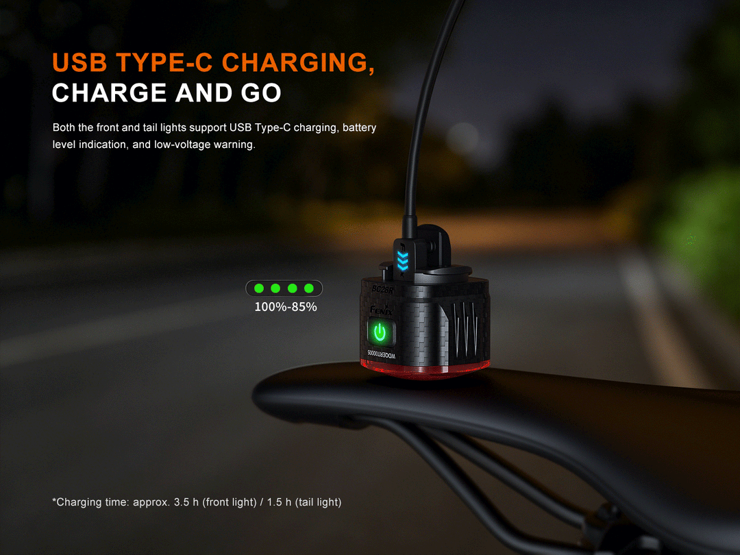 Fenix BC28R Smart Head &amp; Tail Bike Light Combo