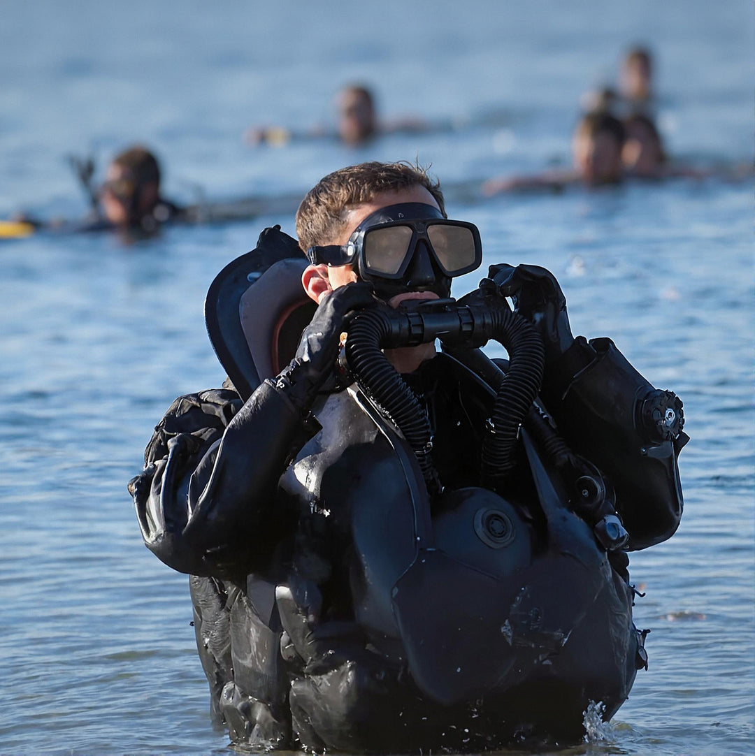 ATACLETE Low-Volume BUDS Twin Lens Dive Mask &amp; Snorkel Combo