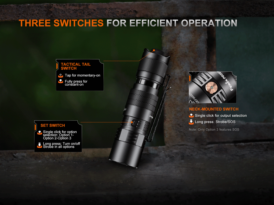 Fenix PD26R ACE Multi-Mode Compact Tactical Flashlight