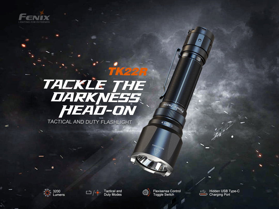 Fenix TK22R Rechargeable Tactical &amp; Duty Flashlight
