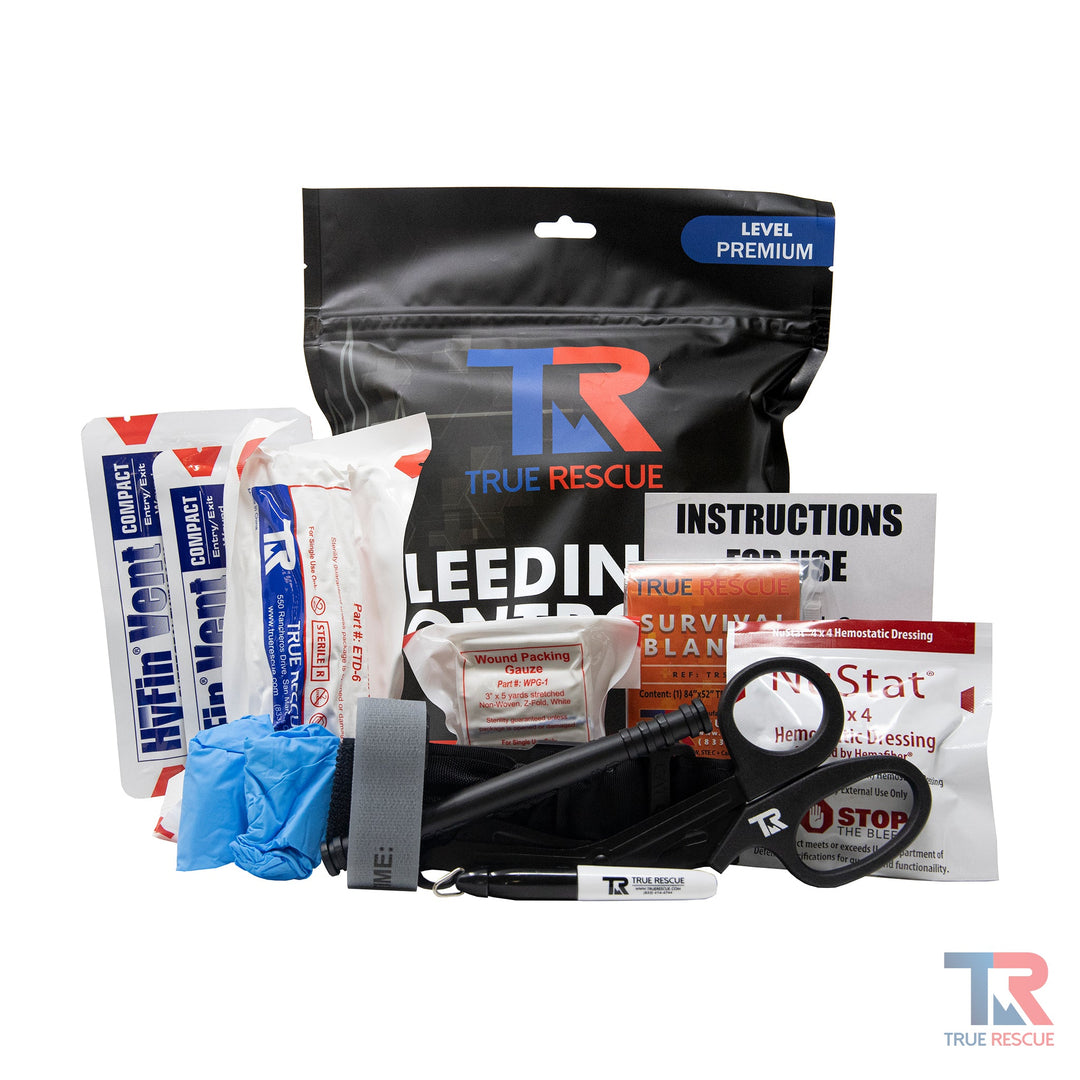 Bleeding Control Kit by True Rescue - Mylar