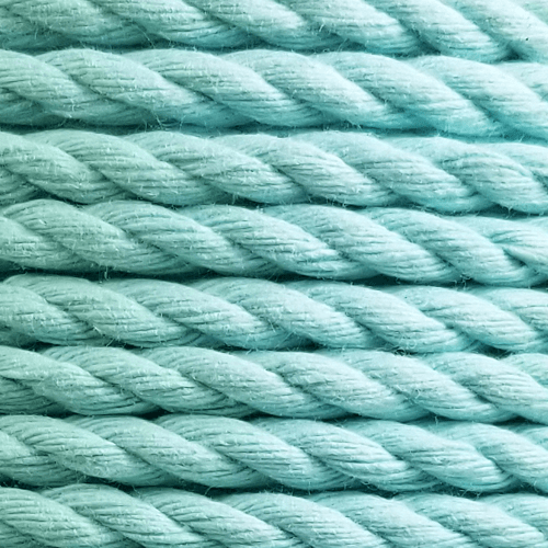 12mm Dip Dyed Cotton 3-Strand-Rope