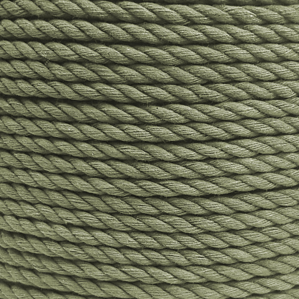 12mm Dip Dyed Cotton 3-Strand-Rope